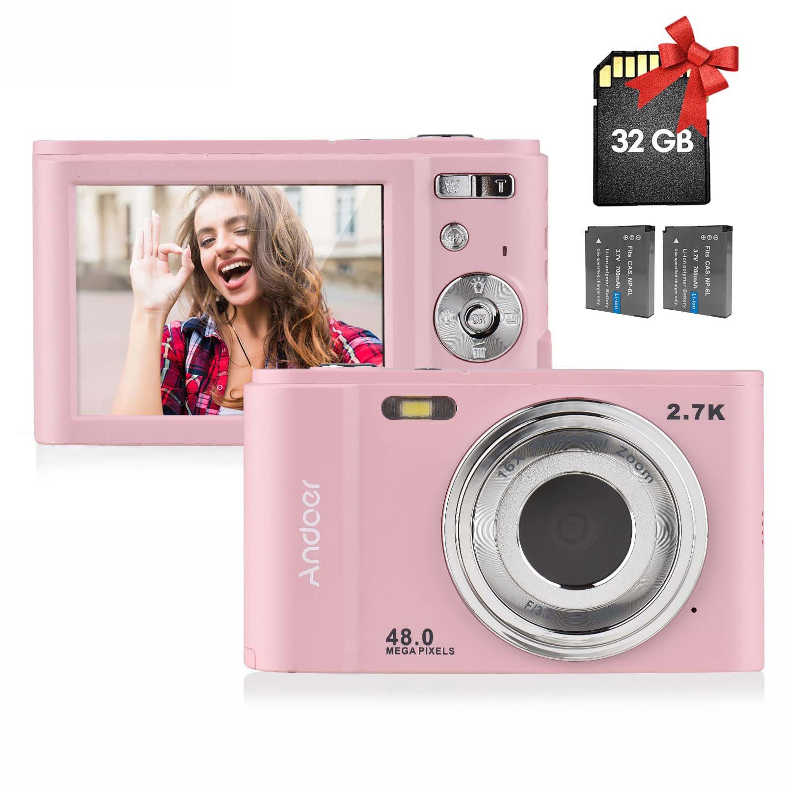 デジタルカメラ ando Amazon | Andoer デジカメ デジタル カメラ コンパクト 48MP 2.7